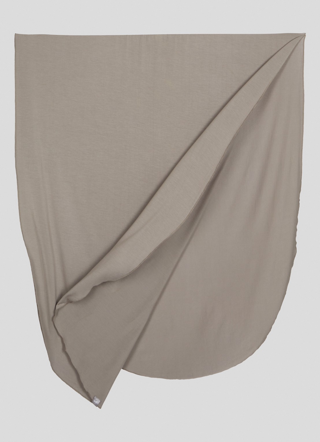 LES Atelier Bamboo Jersey hoofddoek 180 x 82 cm - detail zilver
