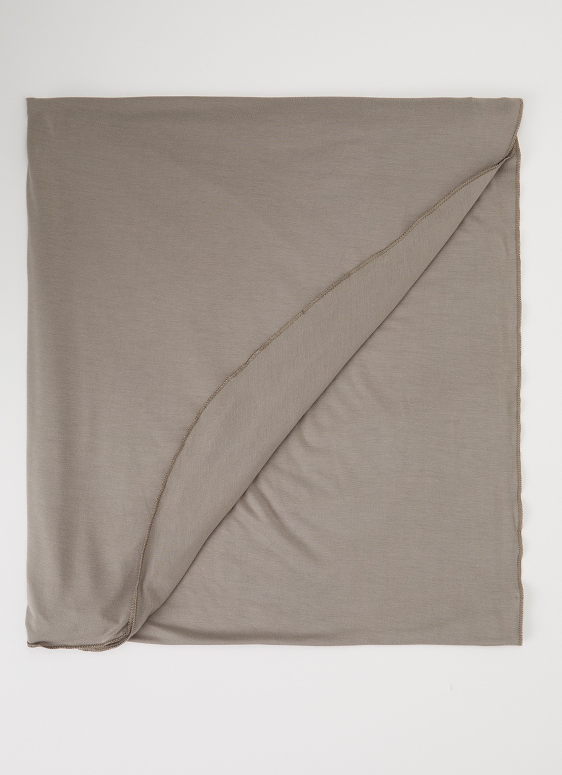 LES Atelier Bamboo Jersey hoofddoek 180 x 82 cm - voorkant 3 zilver