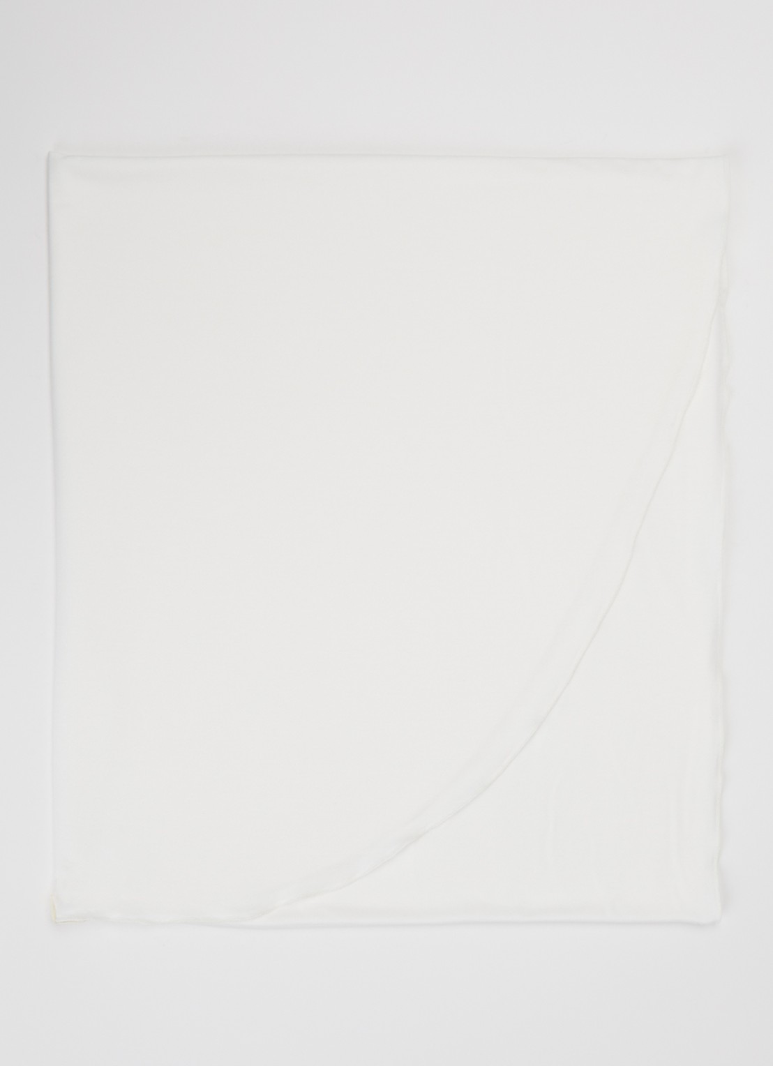 LES Atelier Bamboo Jersey hoofddoek 180 x 82 cm - voorkant wit