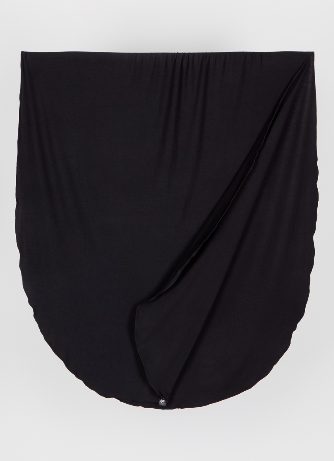 LES Atelier Bamboo Jersey hoofddoek 180 x 82 cm - detail zwart