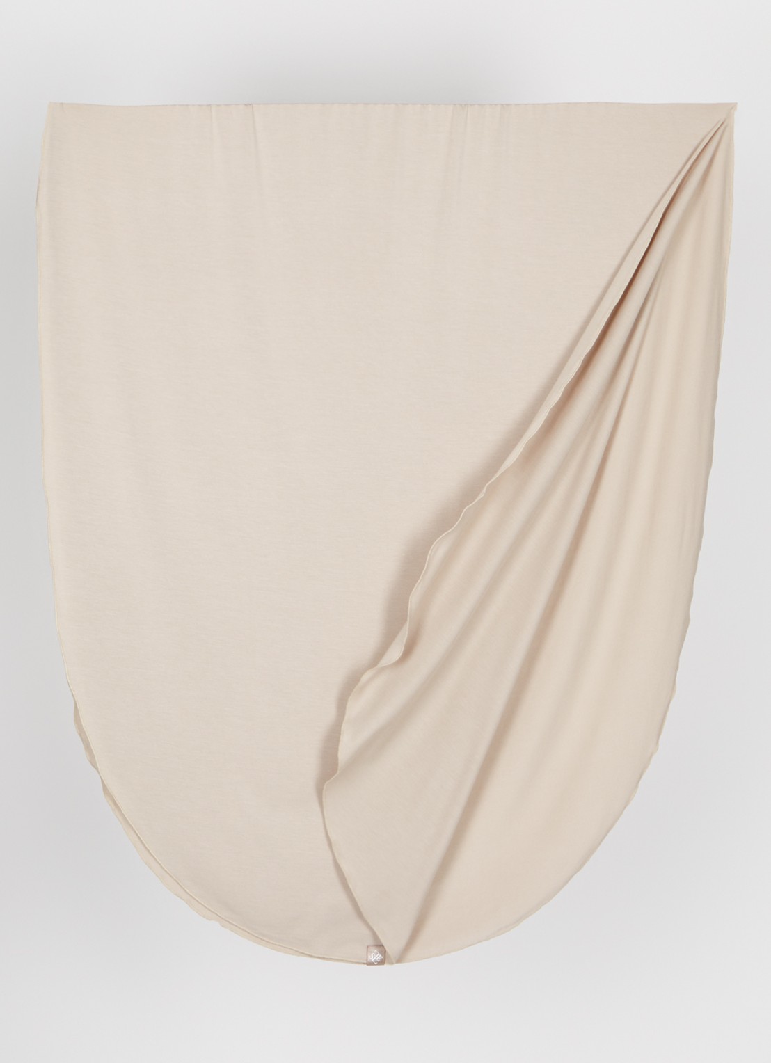 LES Atelier Bamboo Jersey hoofddoek 180 x 82 cm - detail 3 taupe