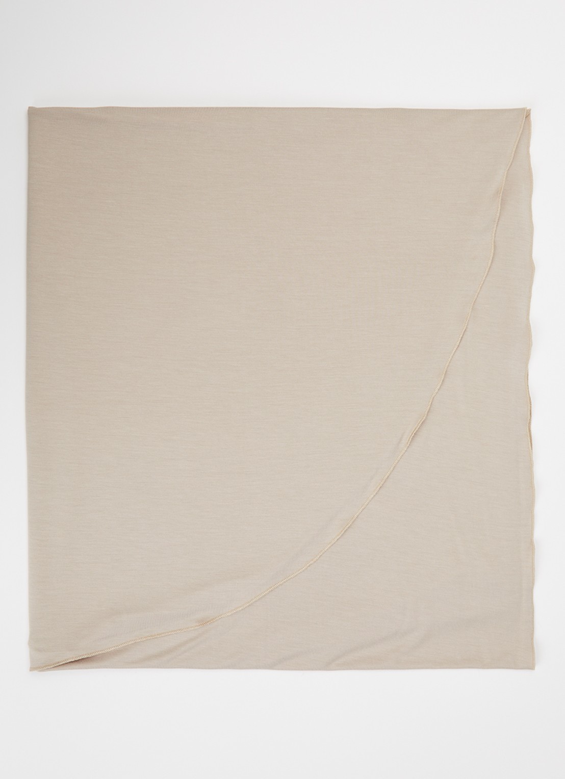 LES Atelier Bamboo Jersey hoofddoek 180 x 82 cm - voorkant taupe