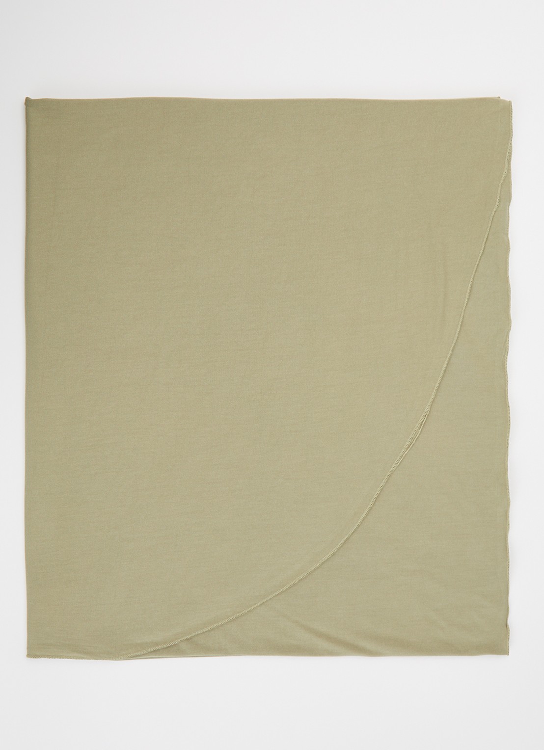 LES Atelier Bamboo Jersey hoofddoek 180 x 82 cm - voorkant mosgroen