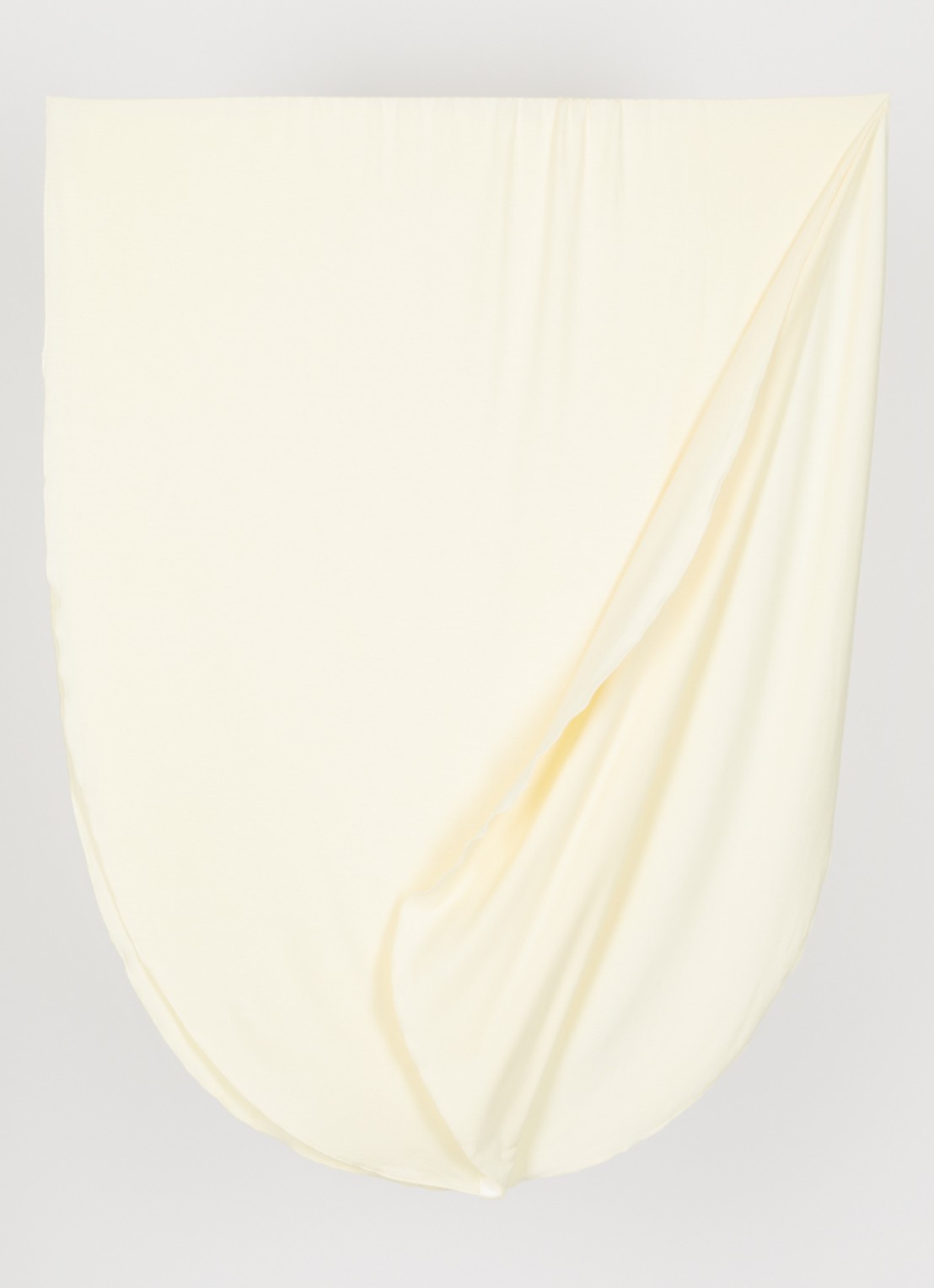 LES Atelier Bamboo Jersey hoofddoek 180 x 82 cm - detail 3 lichtgeel