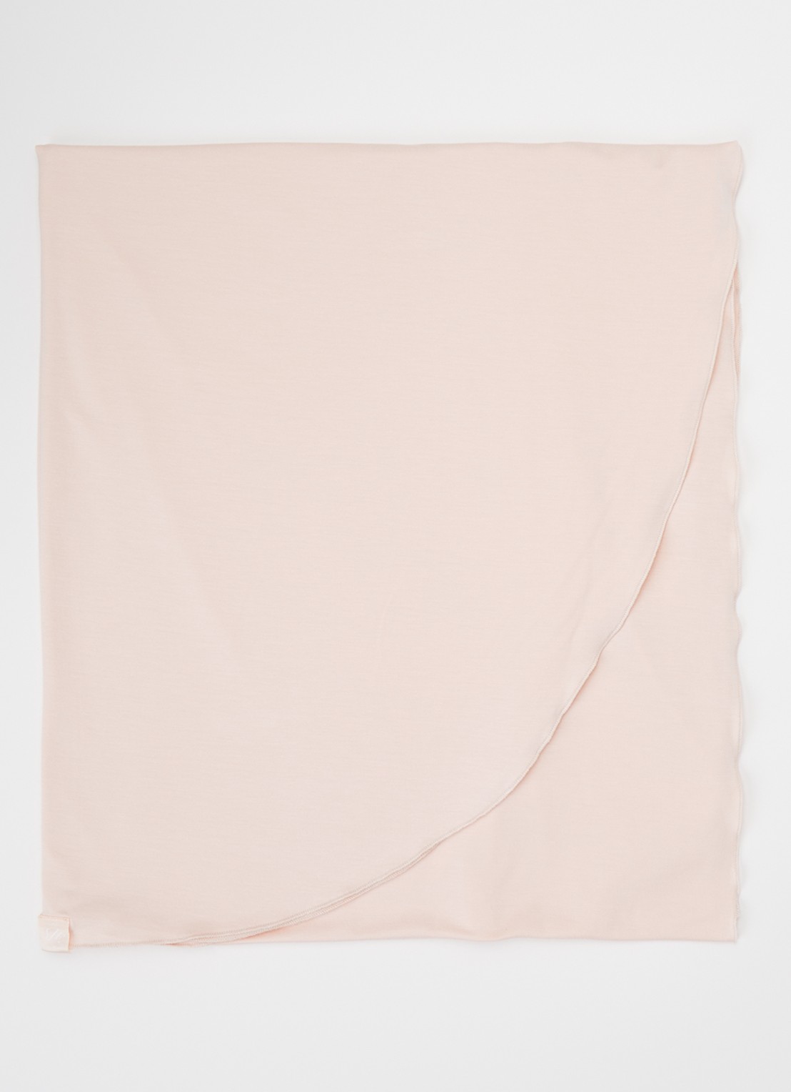 LES Atelier Bamboo Jersey hoofddoek 180 x 82 cm - voorkant lichtroze