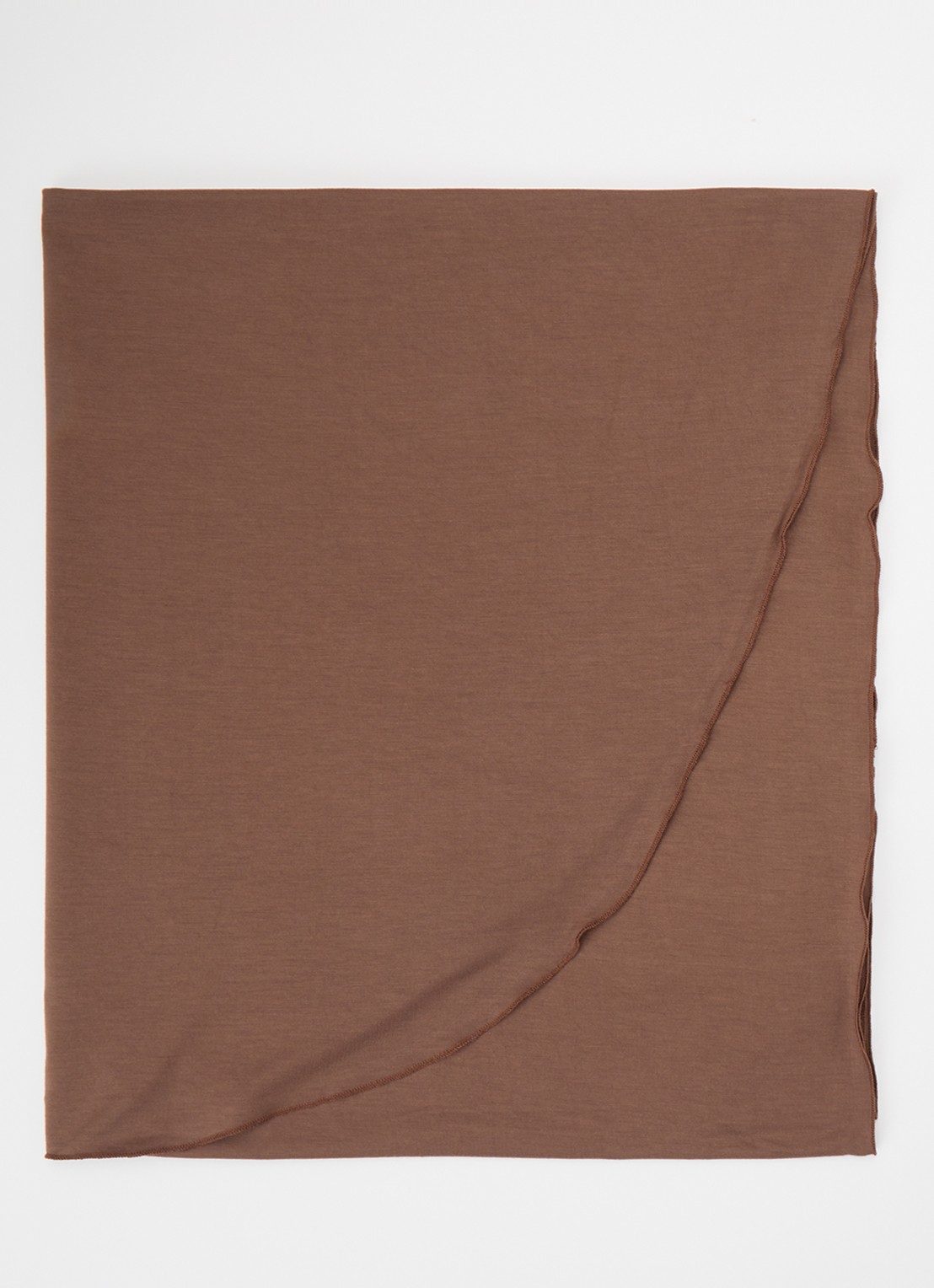 LES Atelier Bamboo Jersey hoofddoek 180 x 82 cm - voorkant bruin