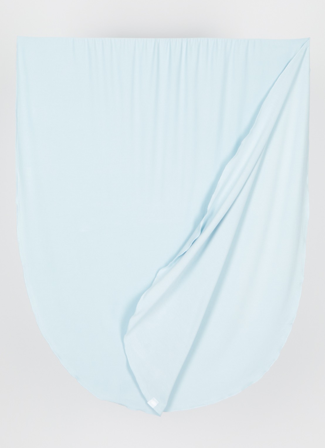LES Atelier Bamboo Jersey hoofddoek 180 x 82 cm - detail lichtblauw