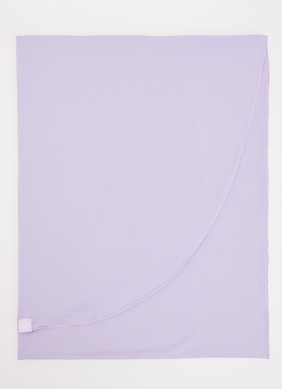 LES Atelier Hoofddoek van jersey 180 x 80 cm - voorkant roze