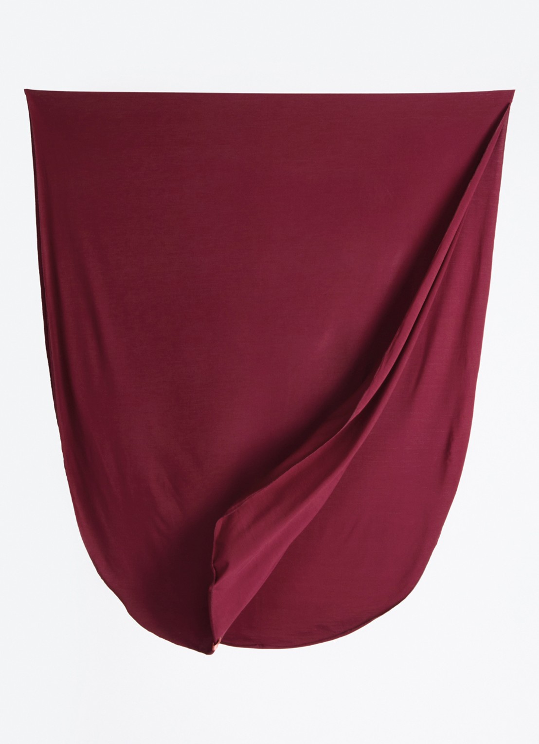 LES Atelier Hoofdoek met logo 180 x 80 cm - detail aubergine