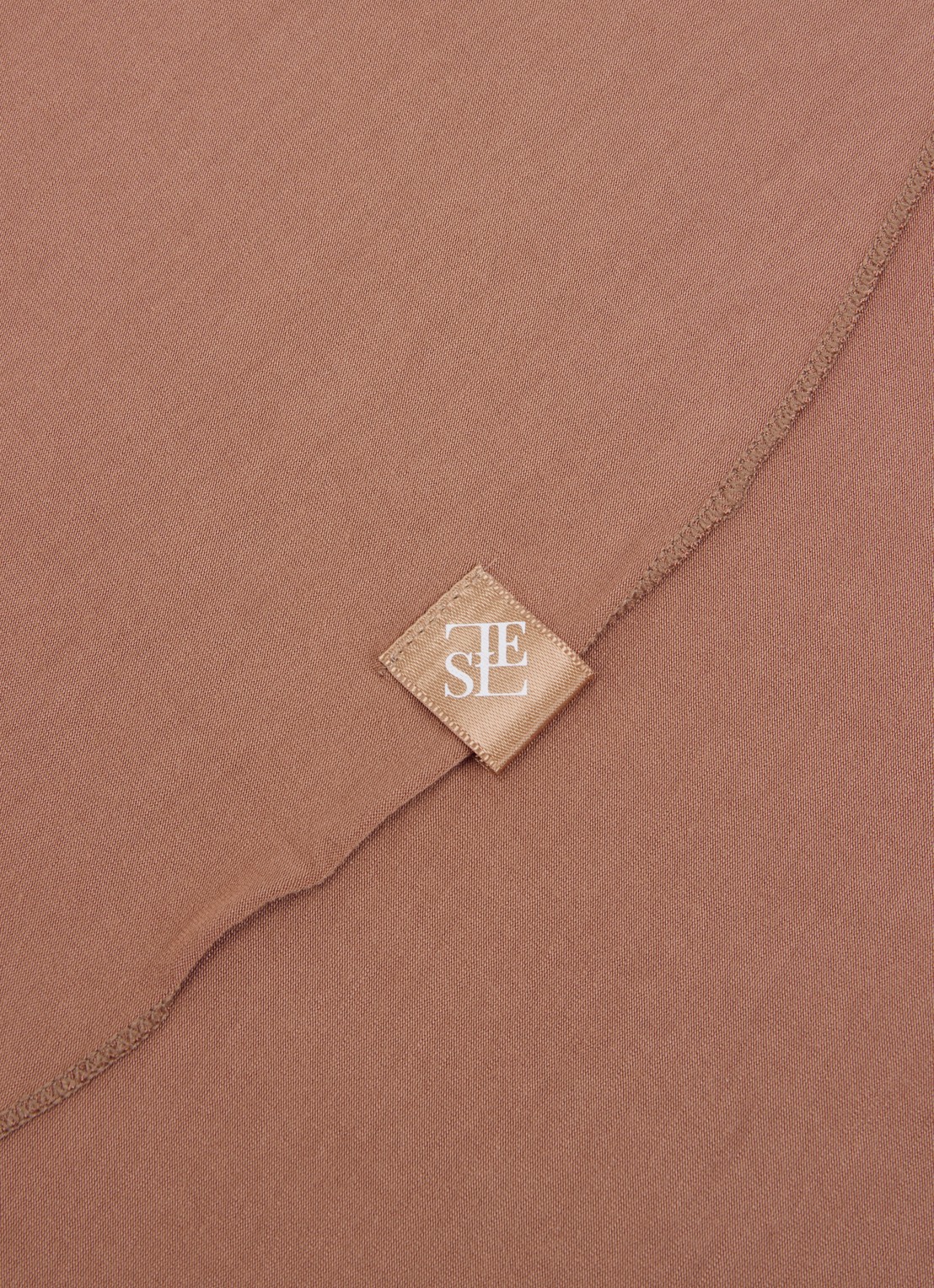 LES Atelier Hoofdoek met logo 180 x 80 cm - detail 4 oudroze