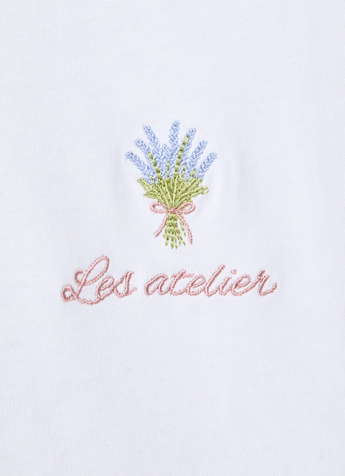 LES Atelier Ilya maxi jurk met borduring - detail 3 wit