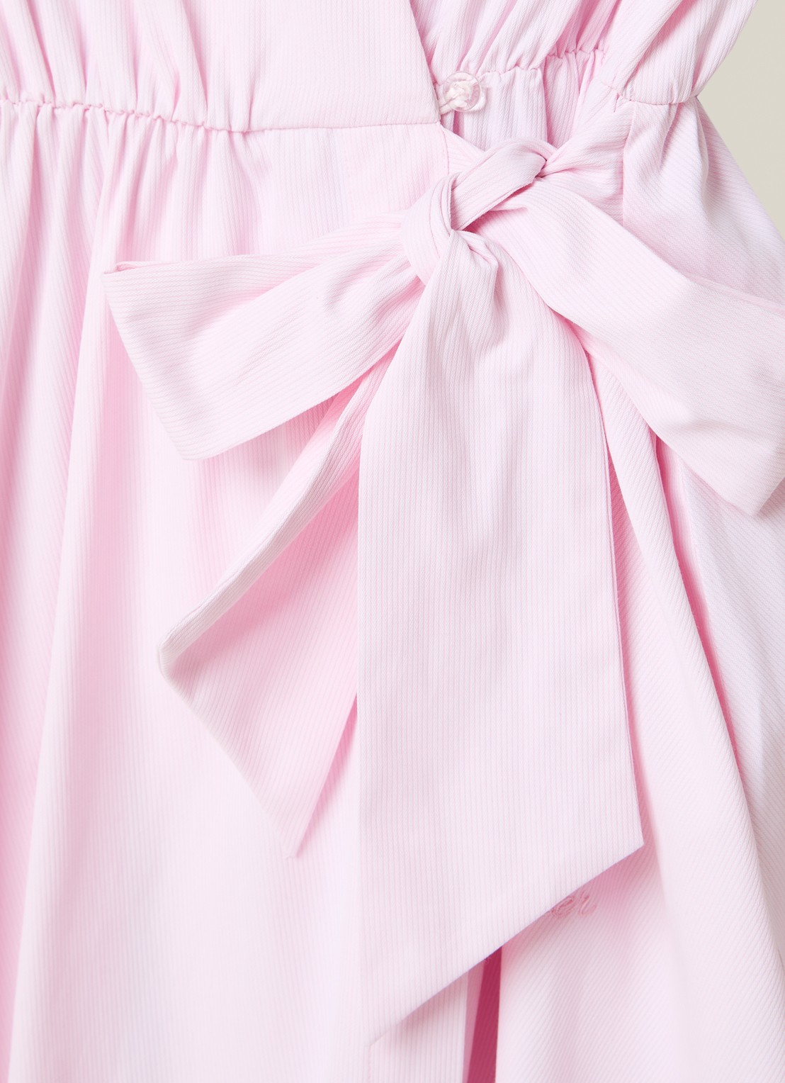 LES Atelier Sofia maxi wikkeljurk met steekzakken - detail 3 roze