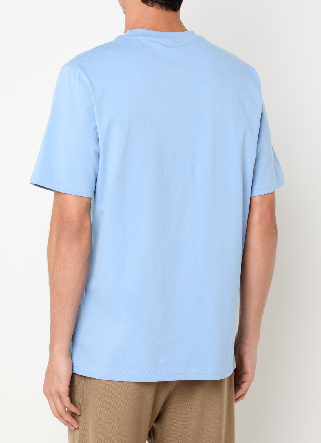 Les Deux Andrew T-shirt met logoprint - achterkant donkerblauw