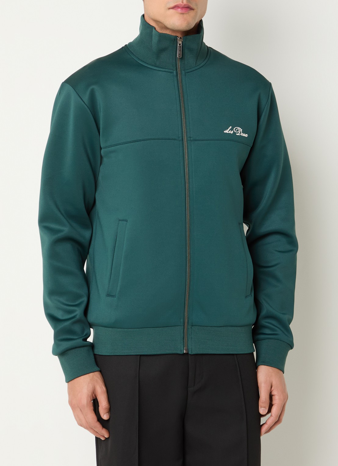 Les Deux Ballier jack met logo - detail 4 groen