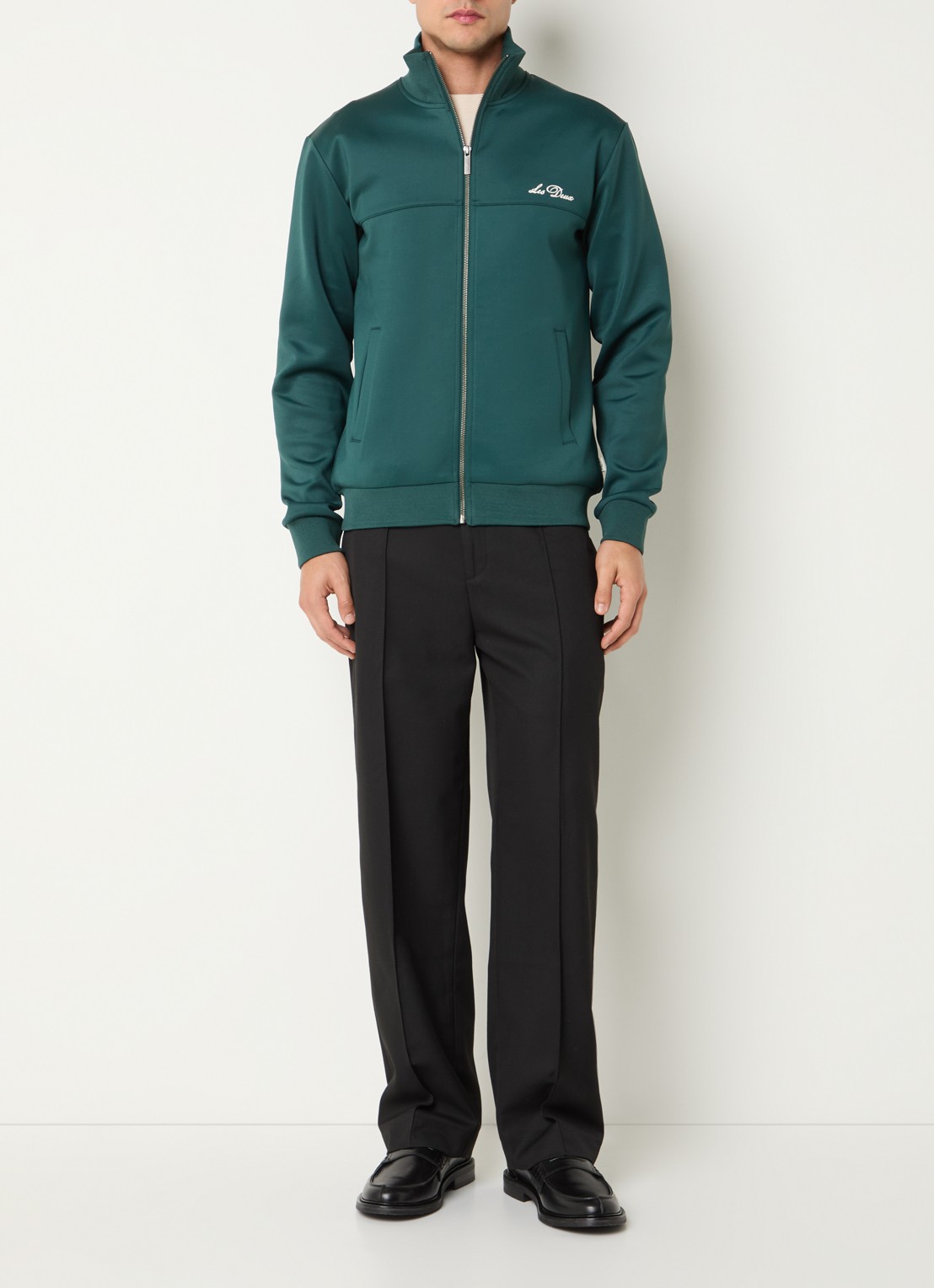 Les Deux Ballier jack met logo - voorkant 3 groen