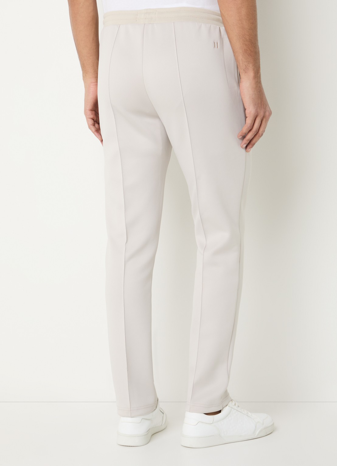 Les Deux Ballier straight fit joggingbroek met logo - achterkant zand