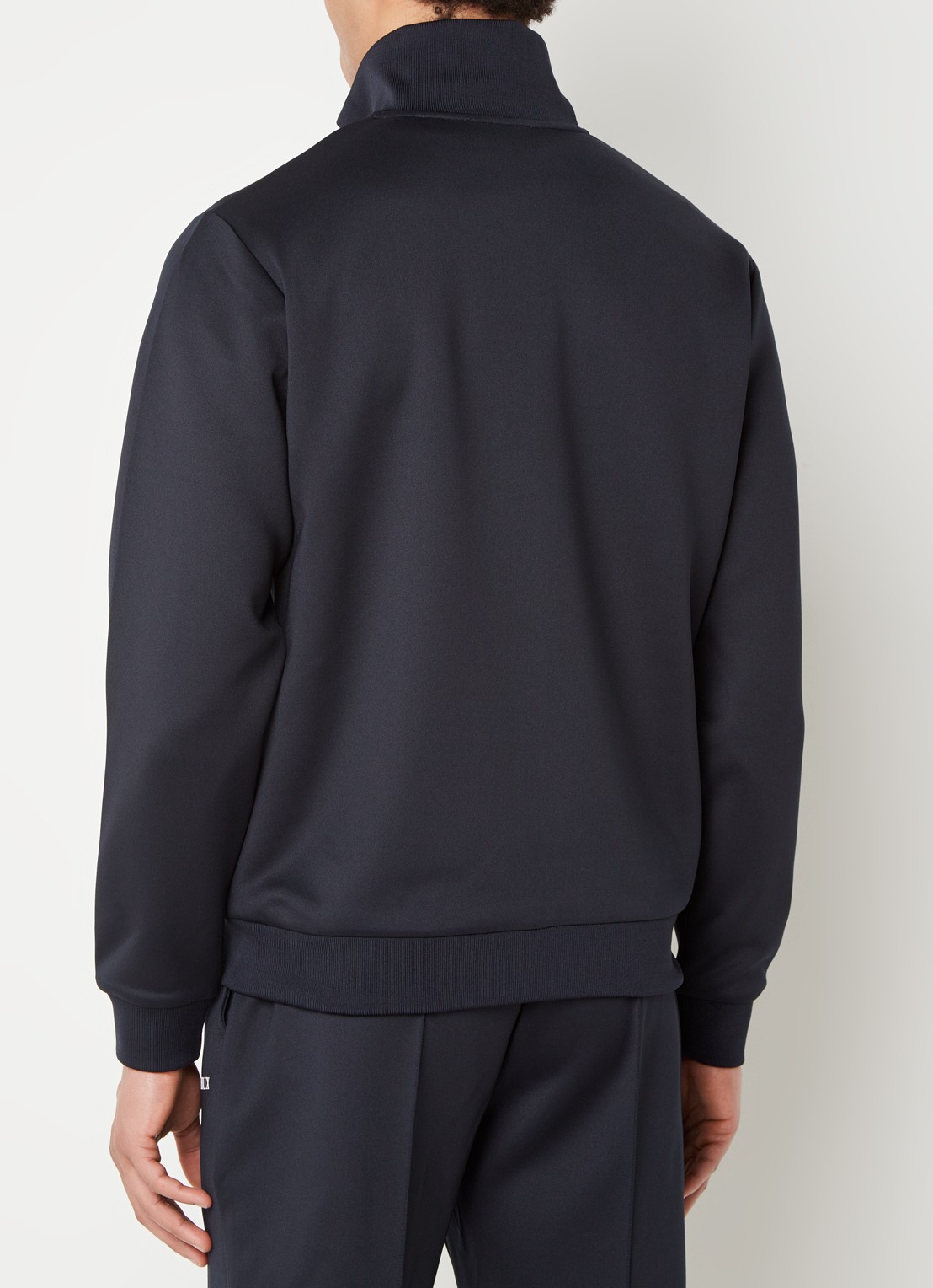 Les Deux Ballier trackvest met steekzakken en logo - achterkant donkerblauw