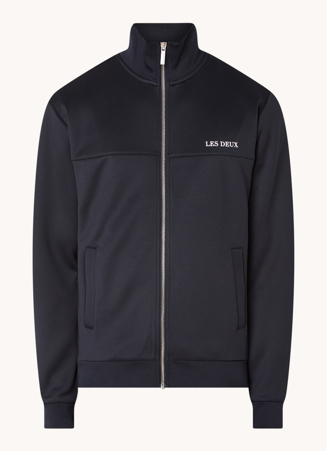 Les Deux Ballier trackvest met steekzakken en logo - voorkant 3 donkerblauw