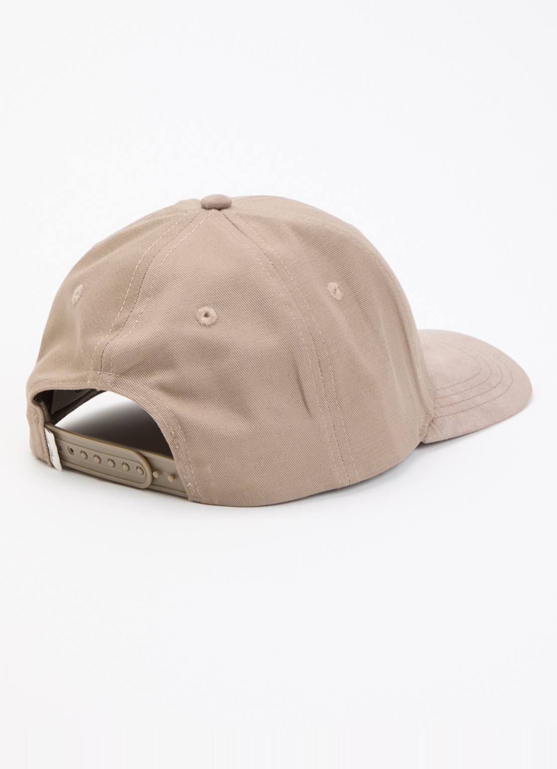 Les Deux Baseball pet II met logoborduring - detail taupe