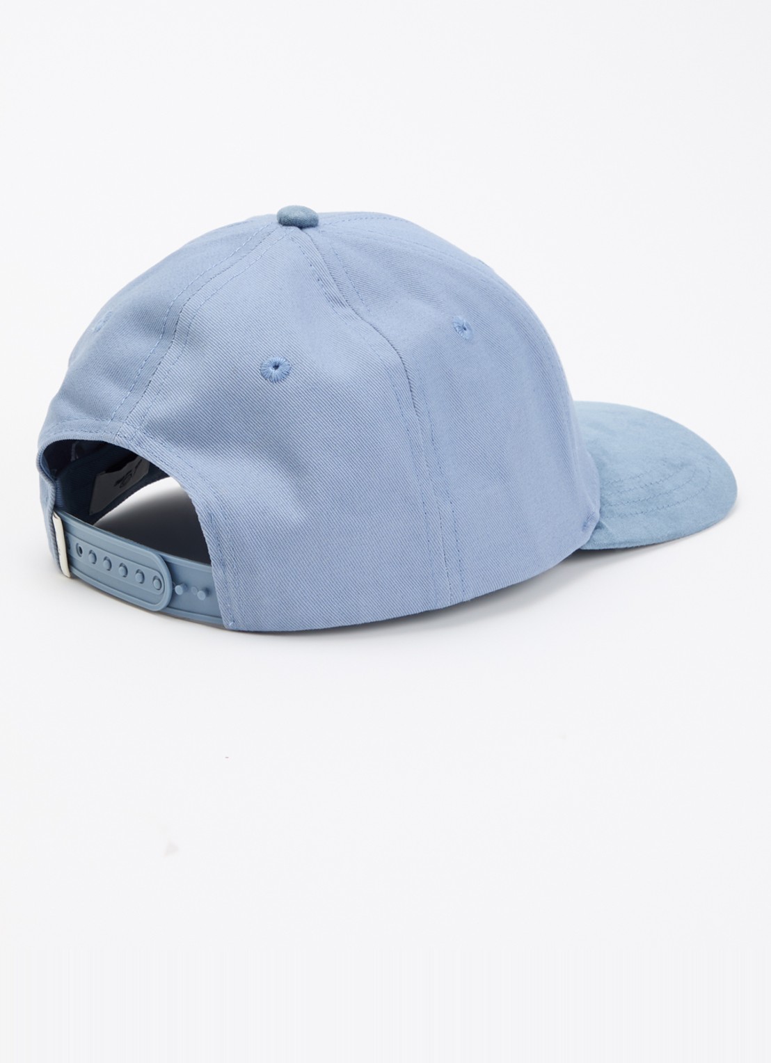 Les Deux Baseball pet II met logoborduring - detail staalblauw