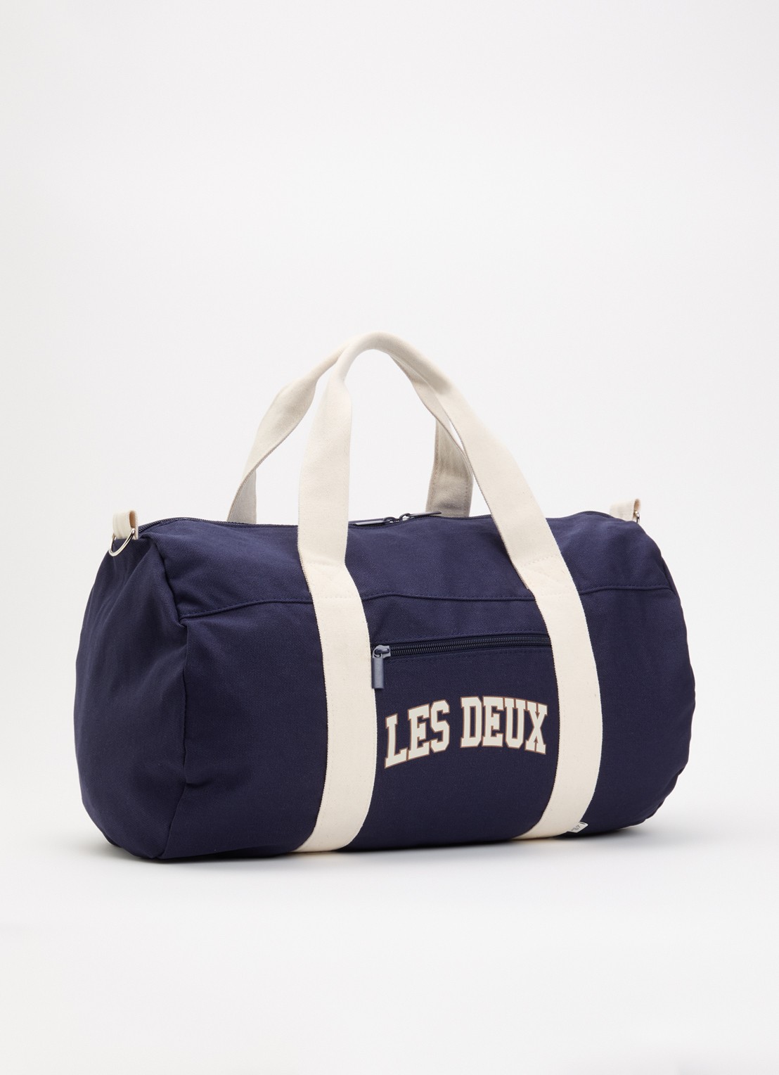Les Deux College sporttas met logo en afneembare schouderriem - achterkant 4 donkerblauw