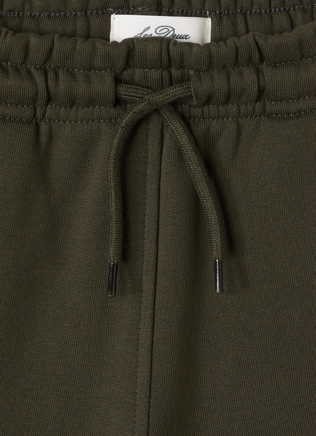 Les Deux College tapered joggingbroek met logo - detail 3 legergroen