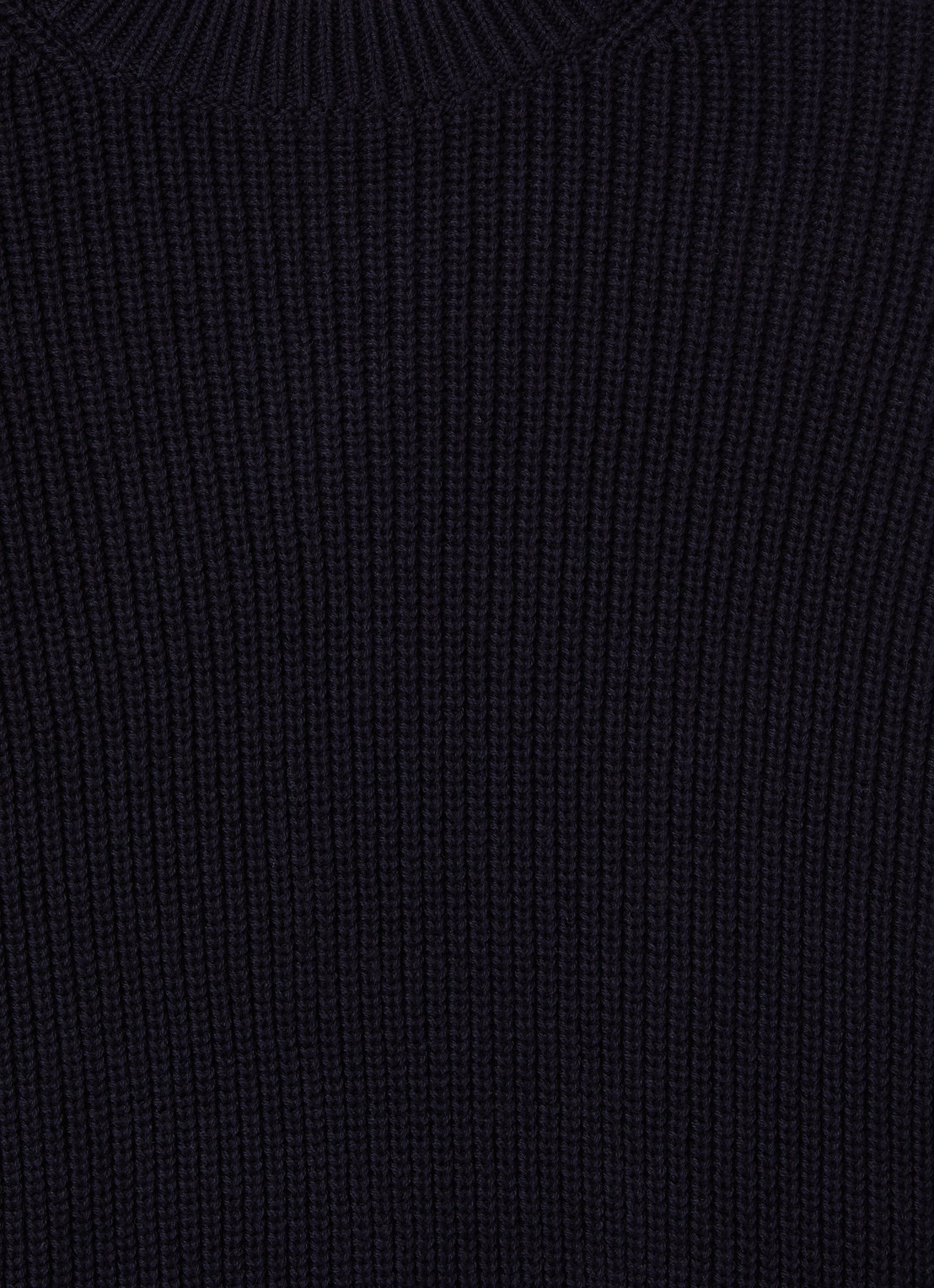 Les Deux Grofgebreide trui met ronde hals - detail donkerblauw