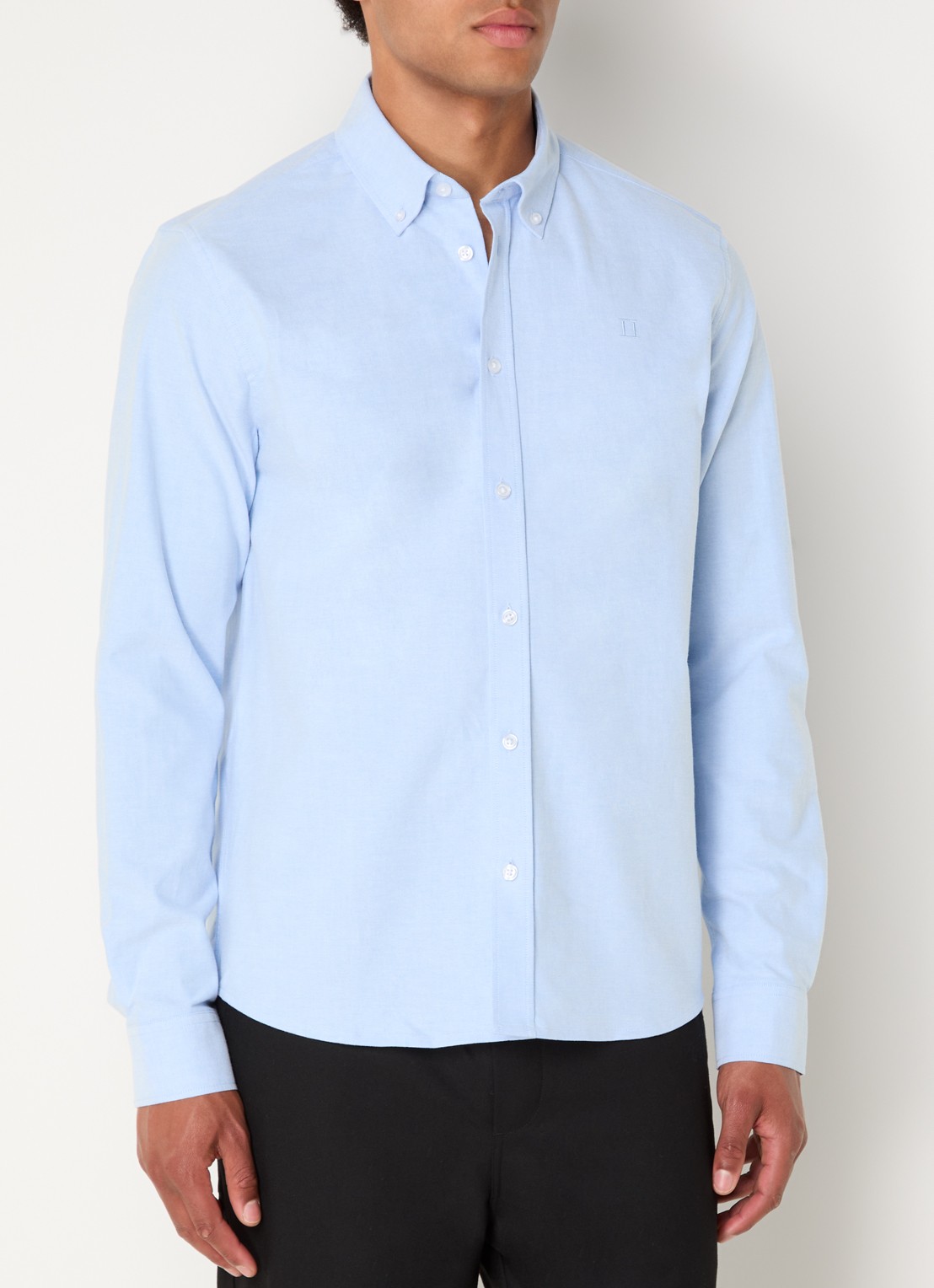 Les Deux Konrad regular fit overhemd met streepprint - detail 2 lichtblauw