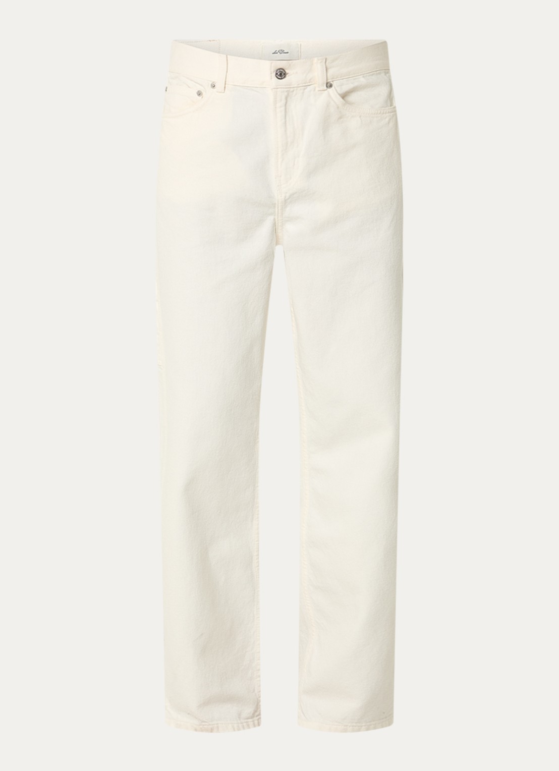 Les Deux Loose fit jeans met gekleurde wassing - voorkant 2 ivoor