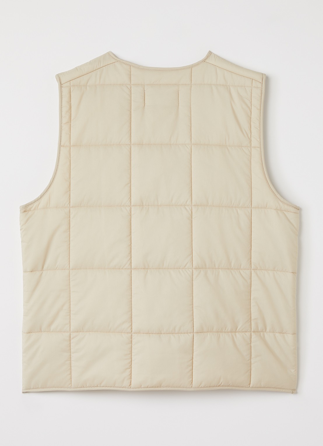 Les Deux Matt bodywarmer met quilt patroon - achterkant beige
