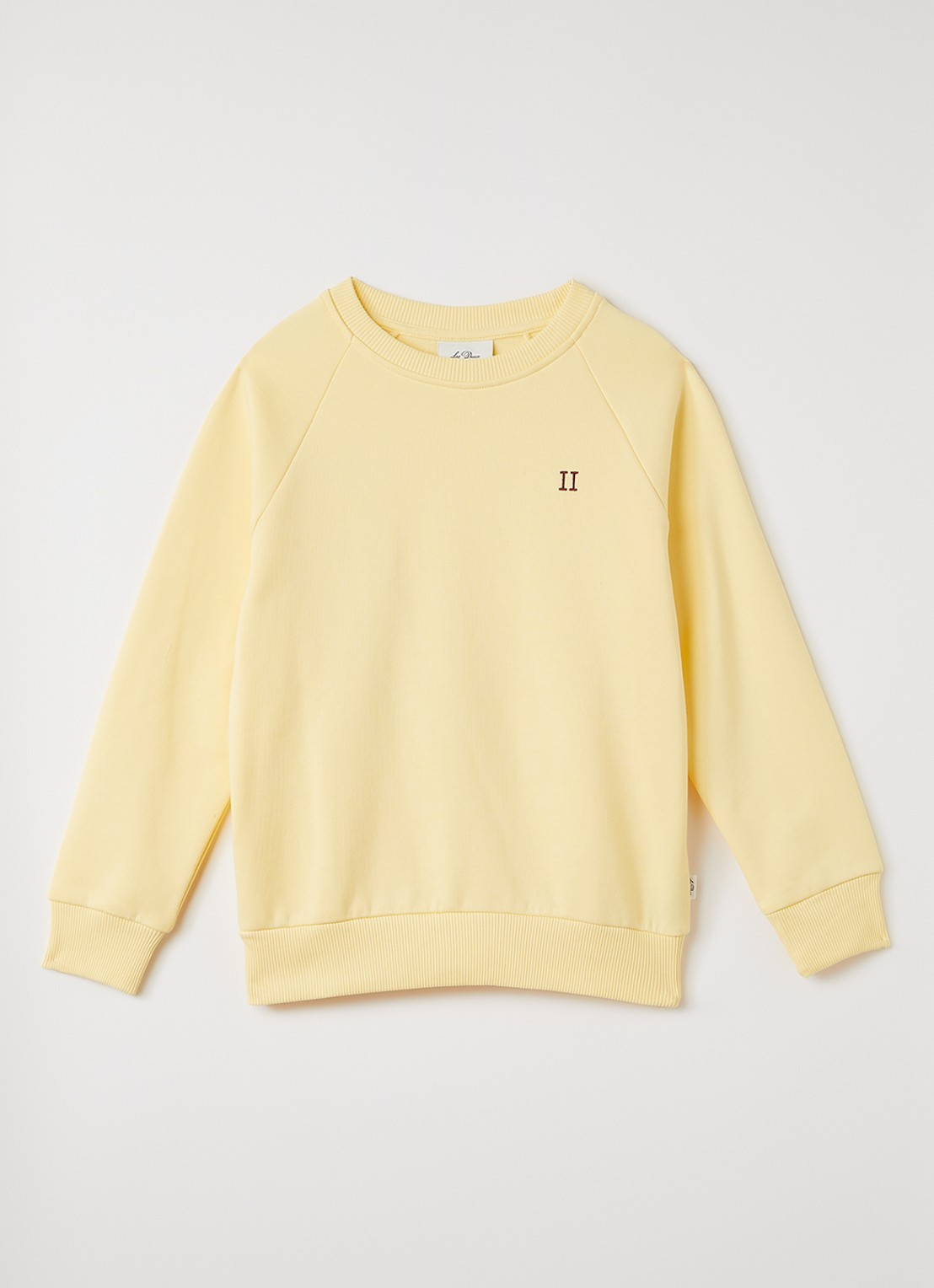 Les Deux Norregaard sweater met borduring - voorkant 2 geel