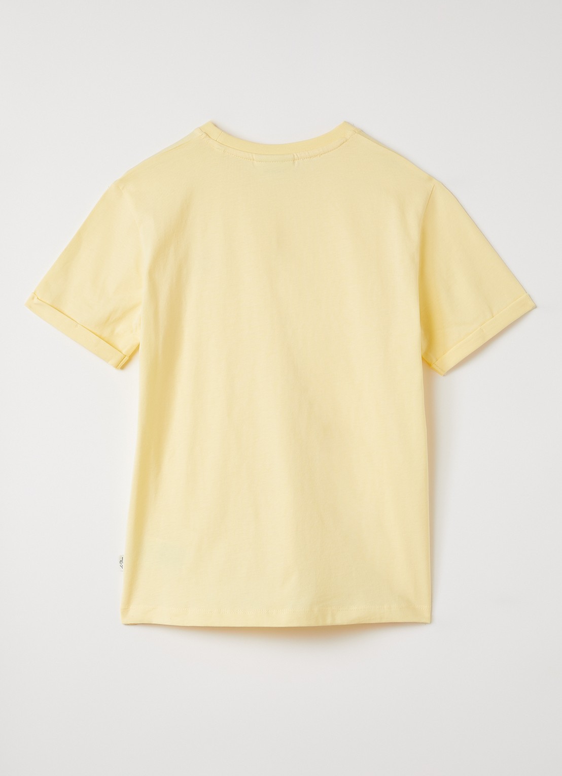 Les Deux Norregaard T-shirt met logoborduring - voorkant 2 geel