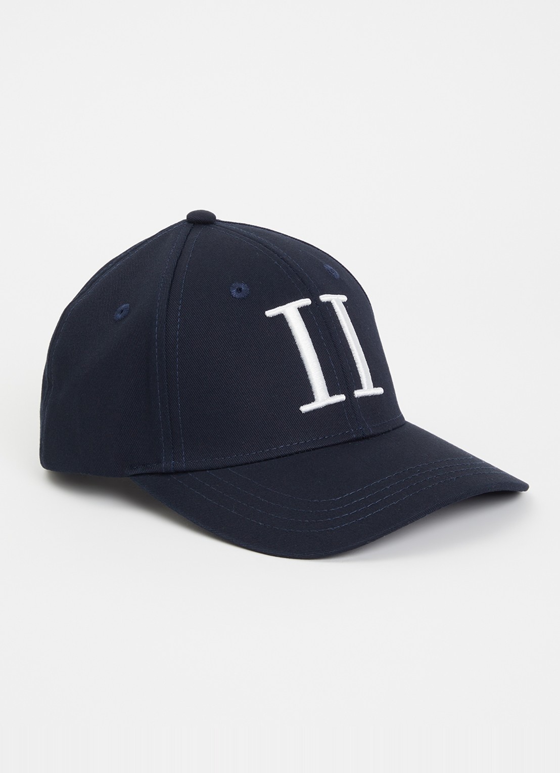 Les Deux Pet met logoborduring  - voorkant 2 donkerblauw