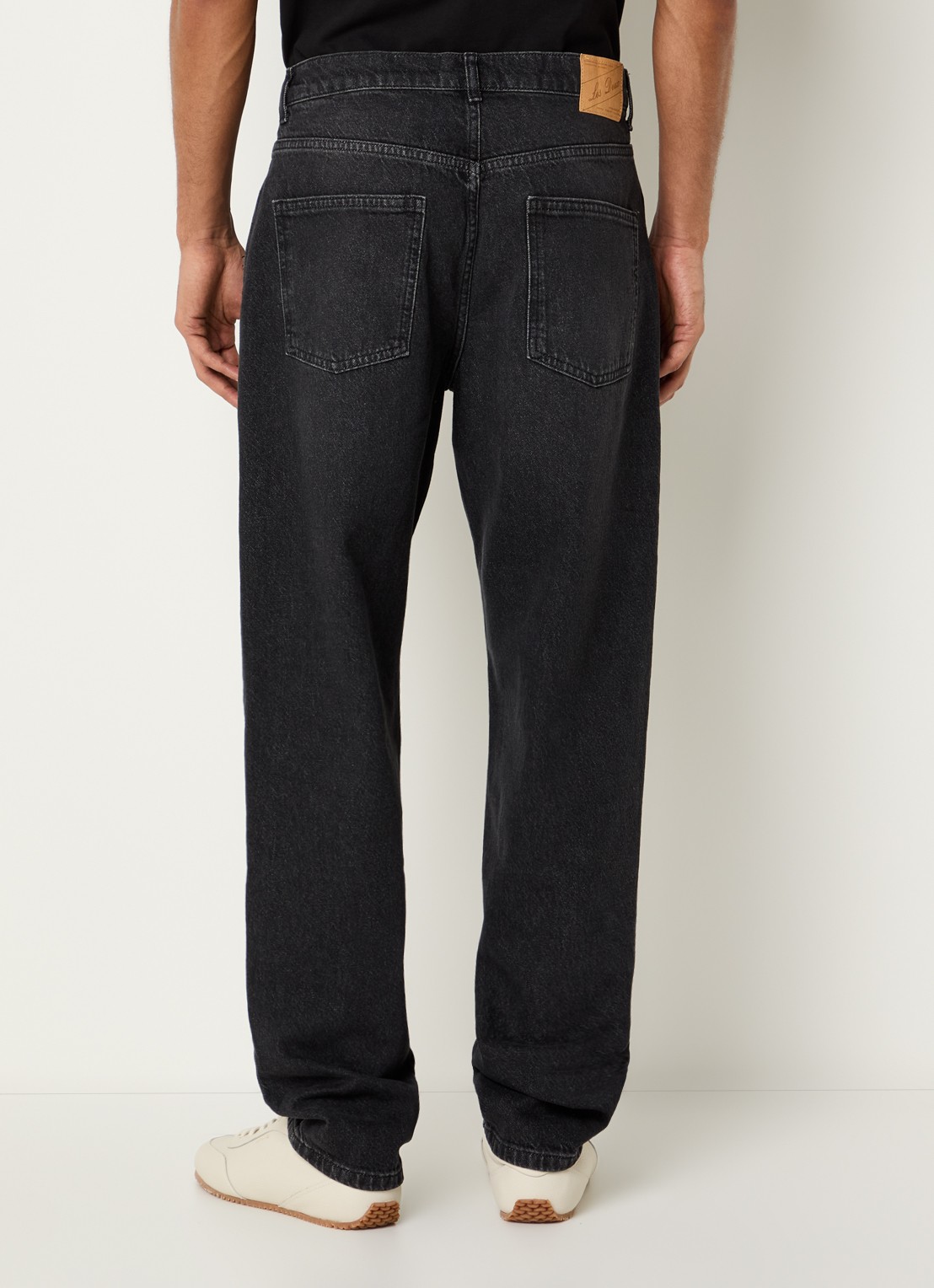 Les Deux Ryder straight leg jeans met gekleurde wassing - achterkant 3 zwart