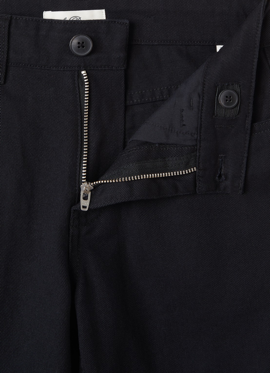 Les Deux Slim fit chino met steekzakken - detail zwart
