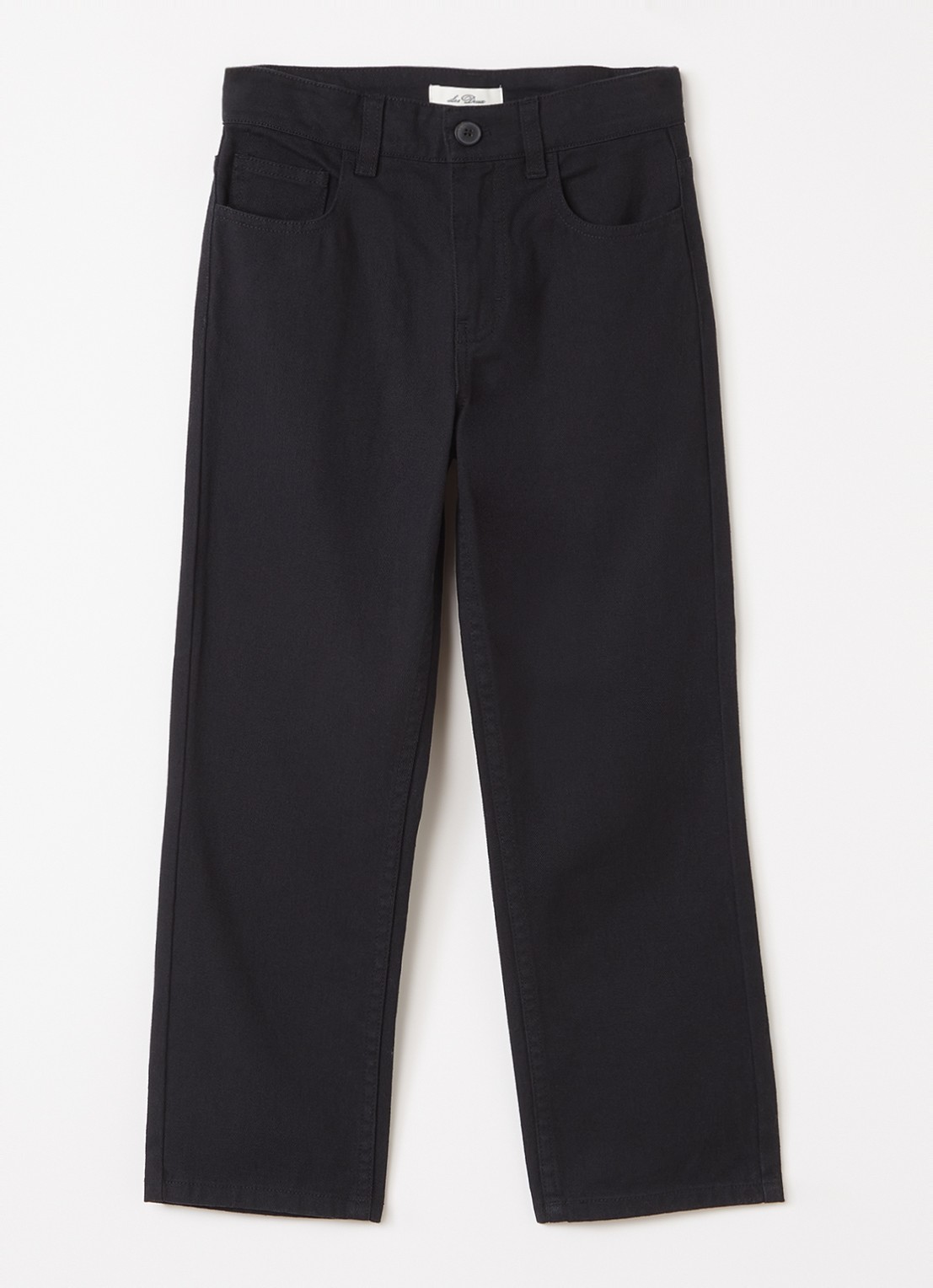Les Deux Slim fit chino met steekzakken - voorkant 2 zwart