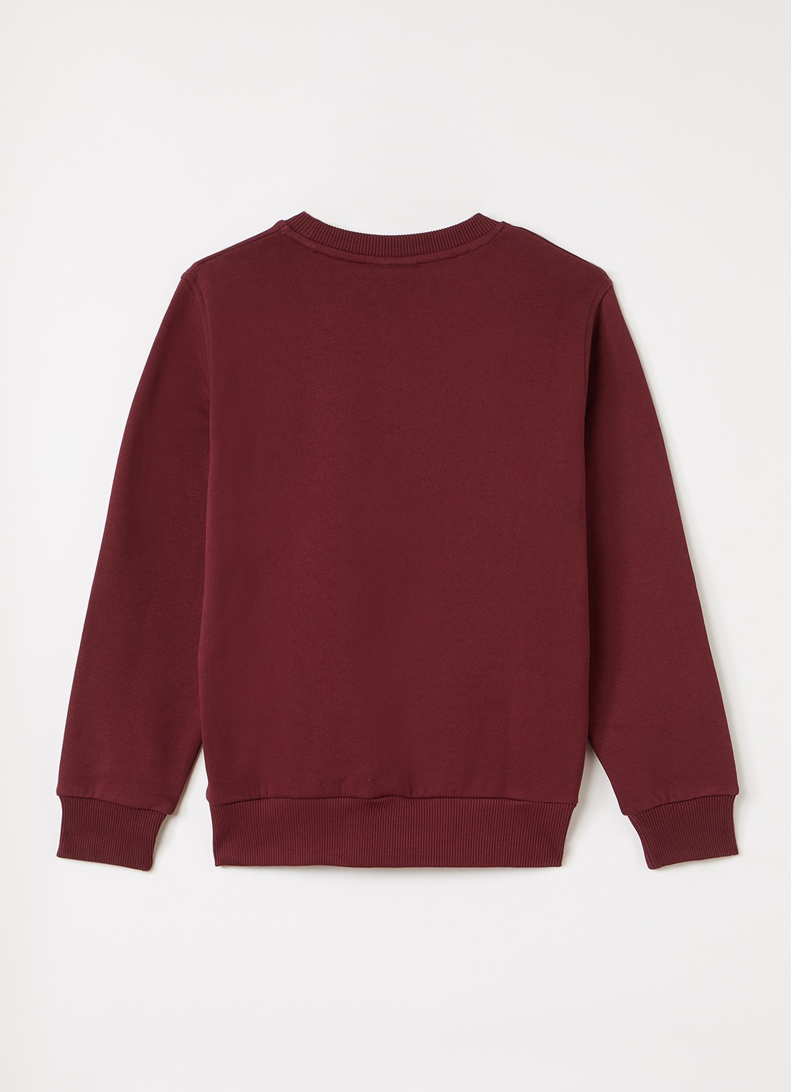 Les Deux Sweater met logo - voorkant 2 bordeauxrood