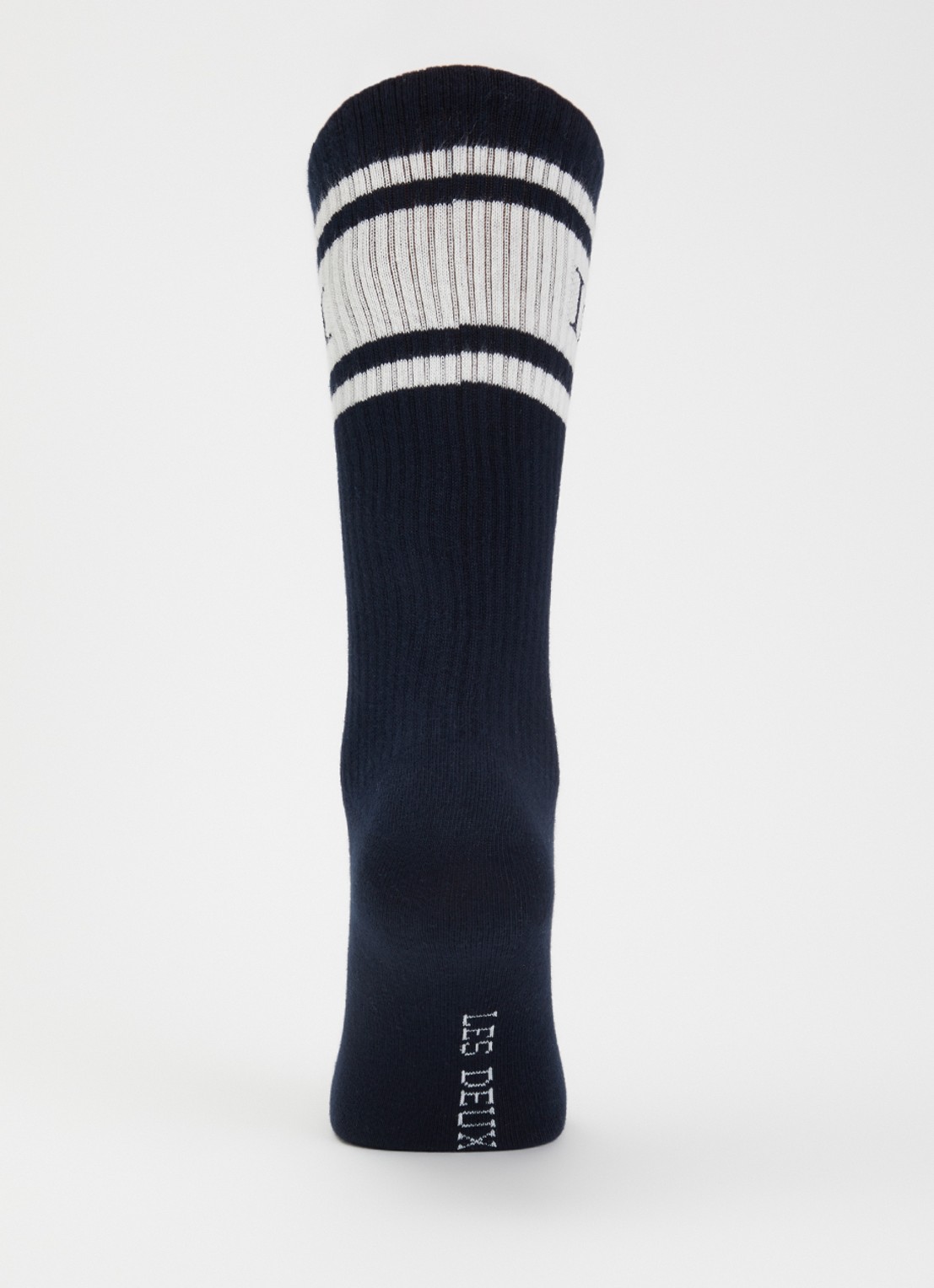 Les Deux William sportsokken met logo in 2-pack - voorkant 3 donkerblauw