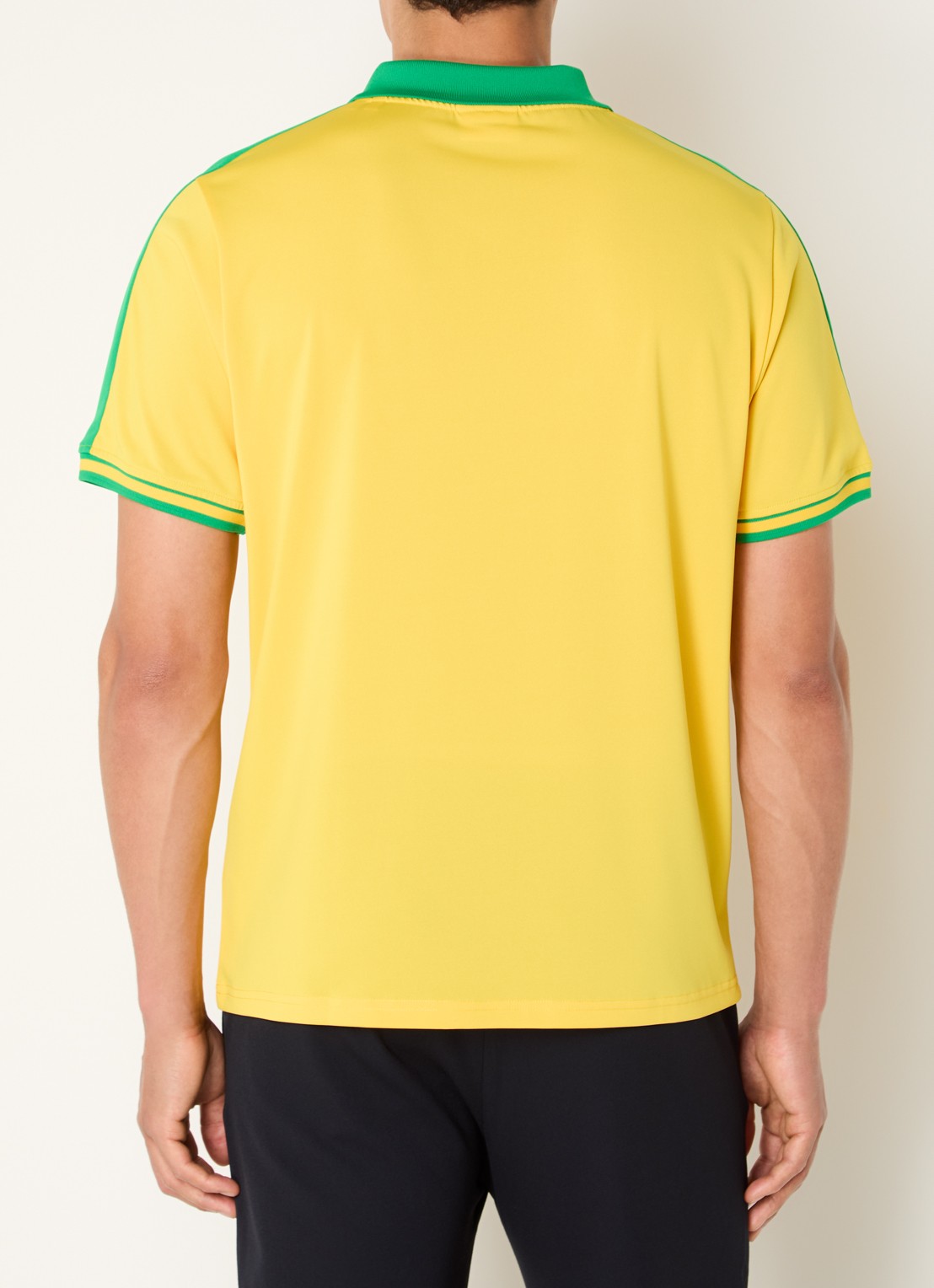 Les Deux WK Jersey Brazil T-shirt met print - achterkant geel