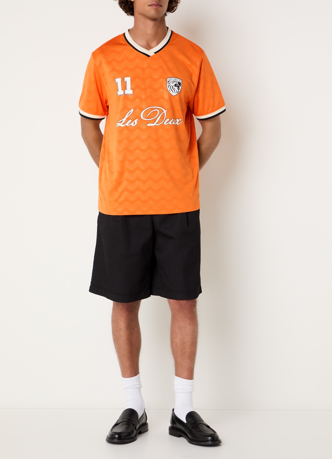 Les Deux WK Jersey Netherlands T-shirt met print - voorkant 4 orange