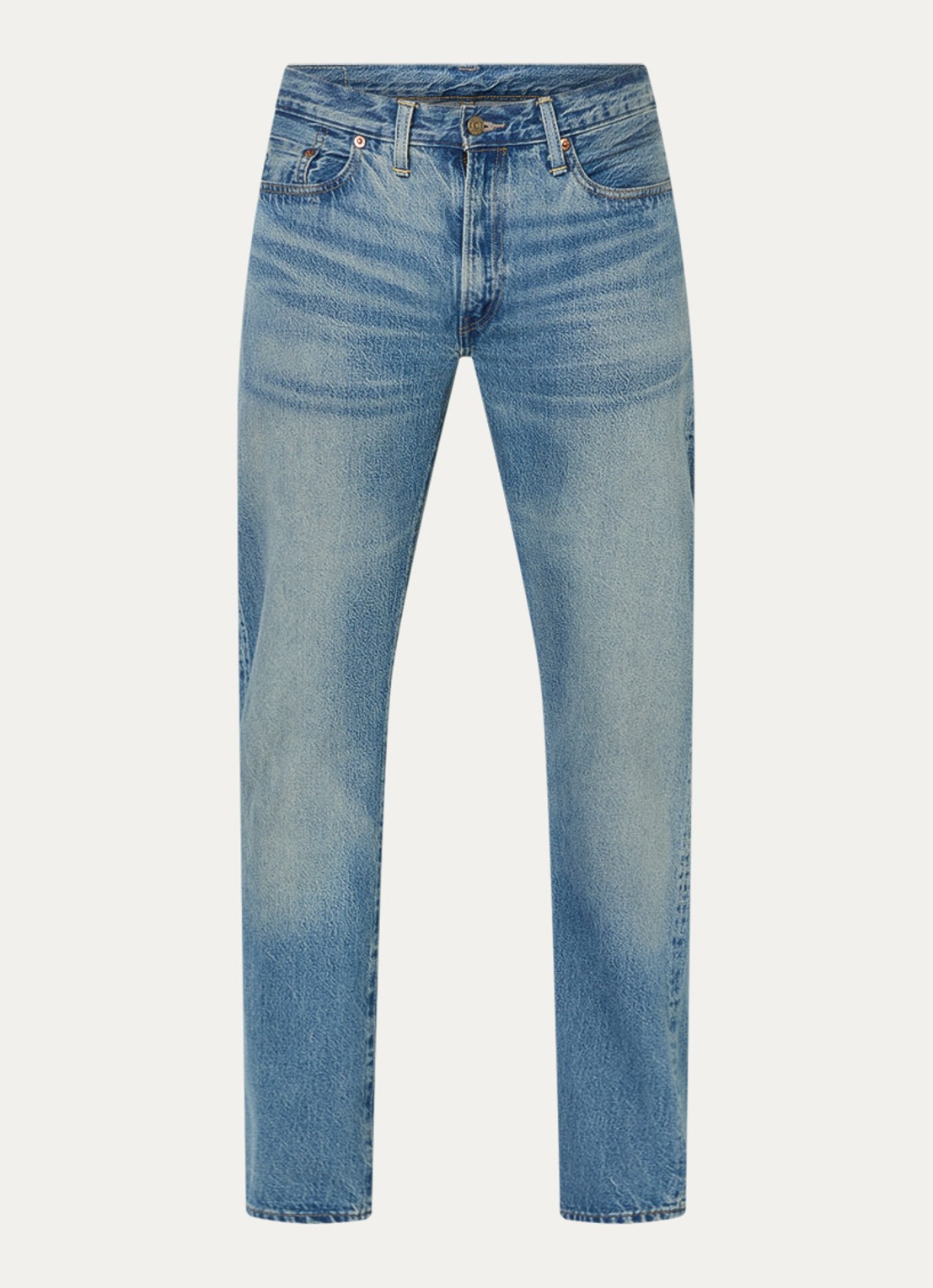 Levi's 1954 501 straight leg jeans van  katoen met medium wassing - voorkant 7 indigo