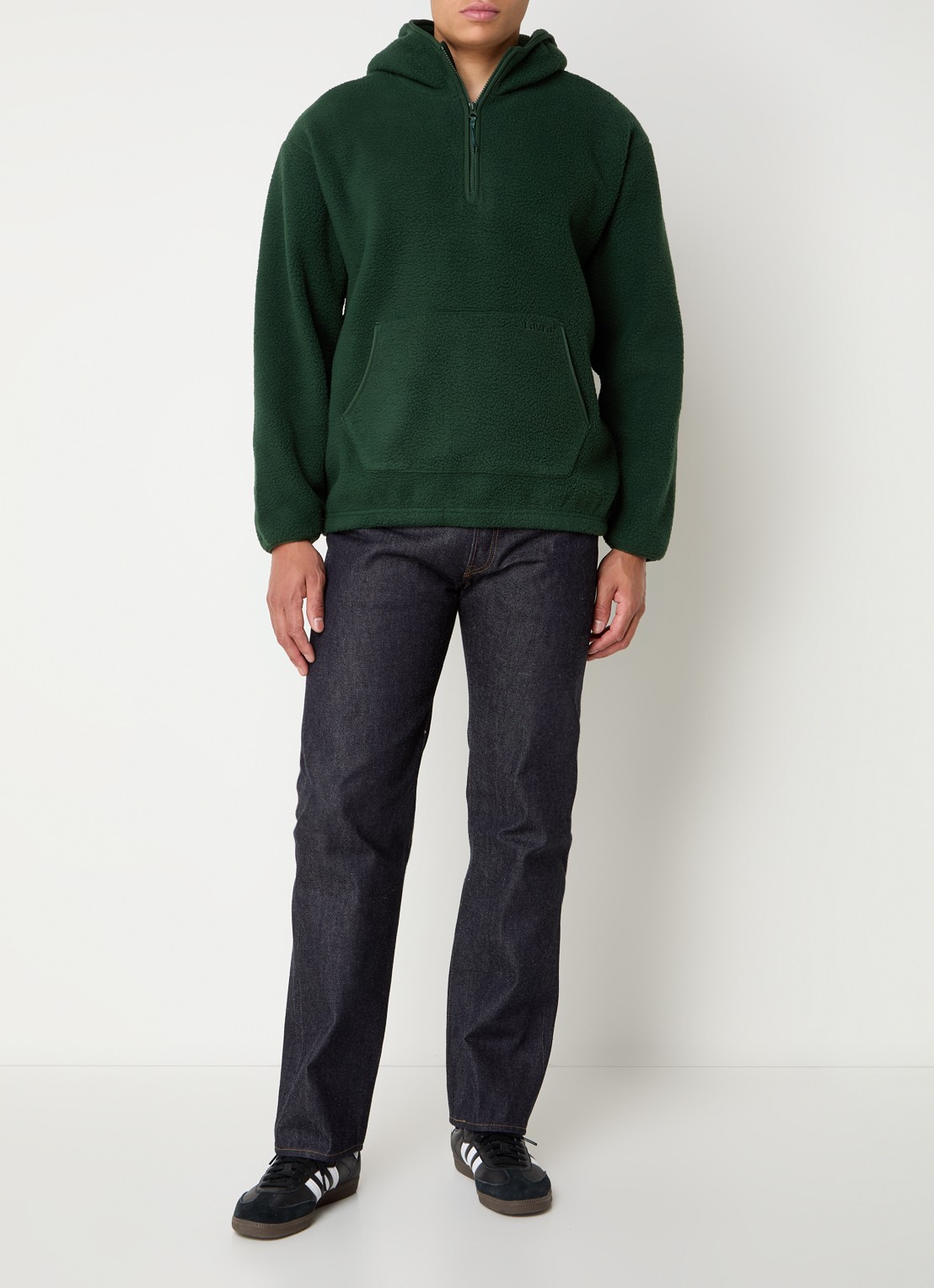 Levi's 1955 501 straight leg jeans met donkere wassing - voorkant 5 indigo