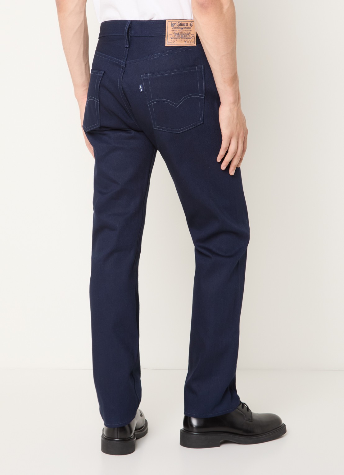 Levi's 501 slim fit jeans met donkere wassing - achterkant indigo