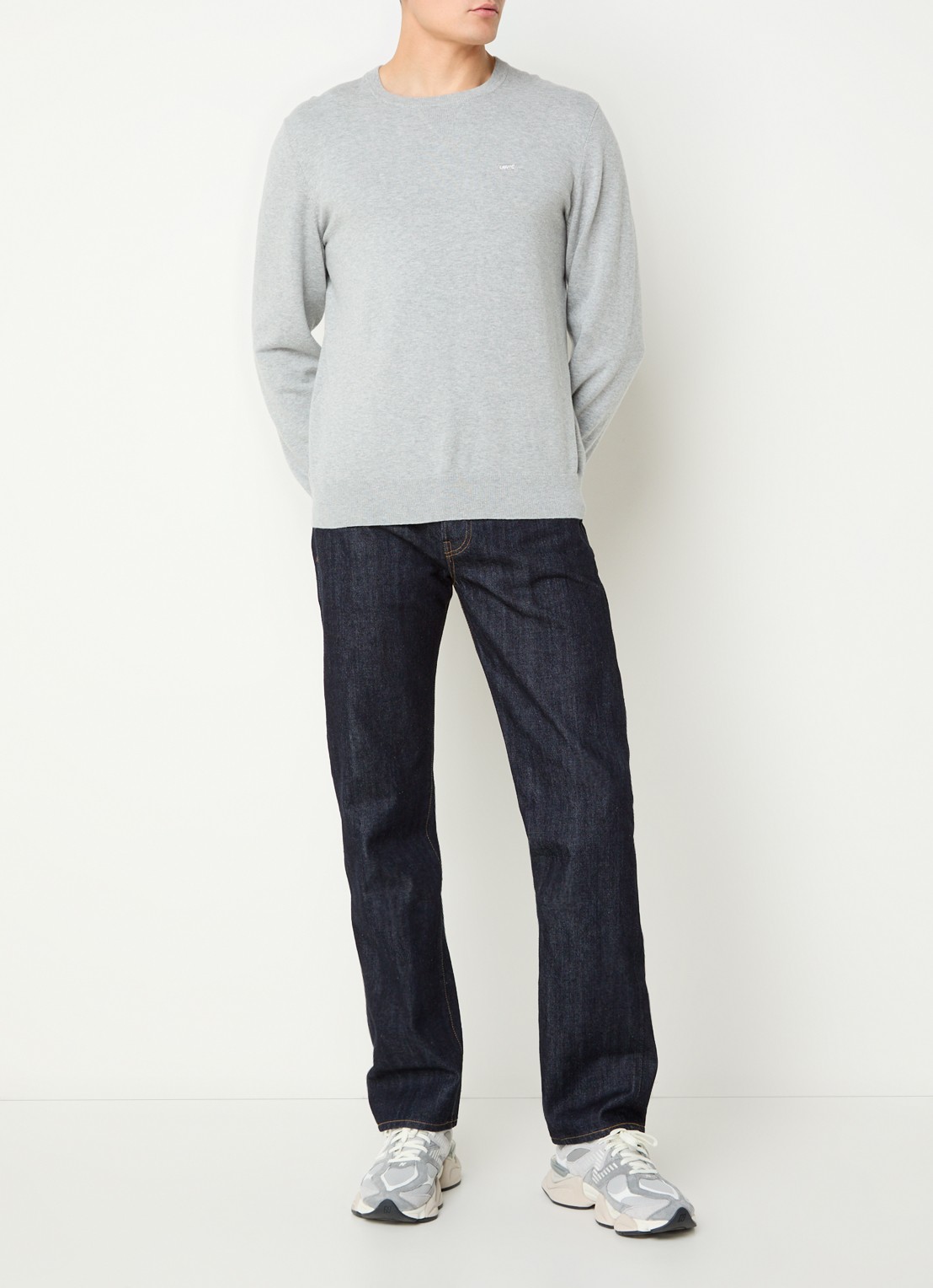 Levi's 501 straight leg jeans met donkere wassing - voorkant 3 indigo