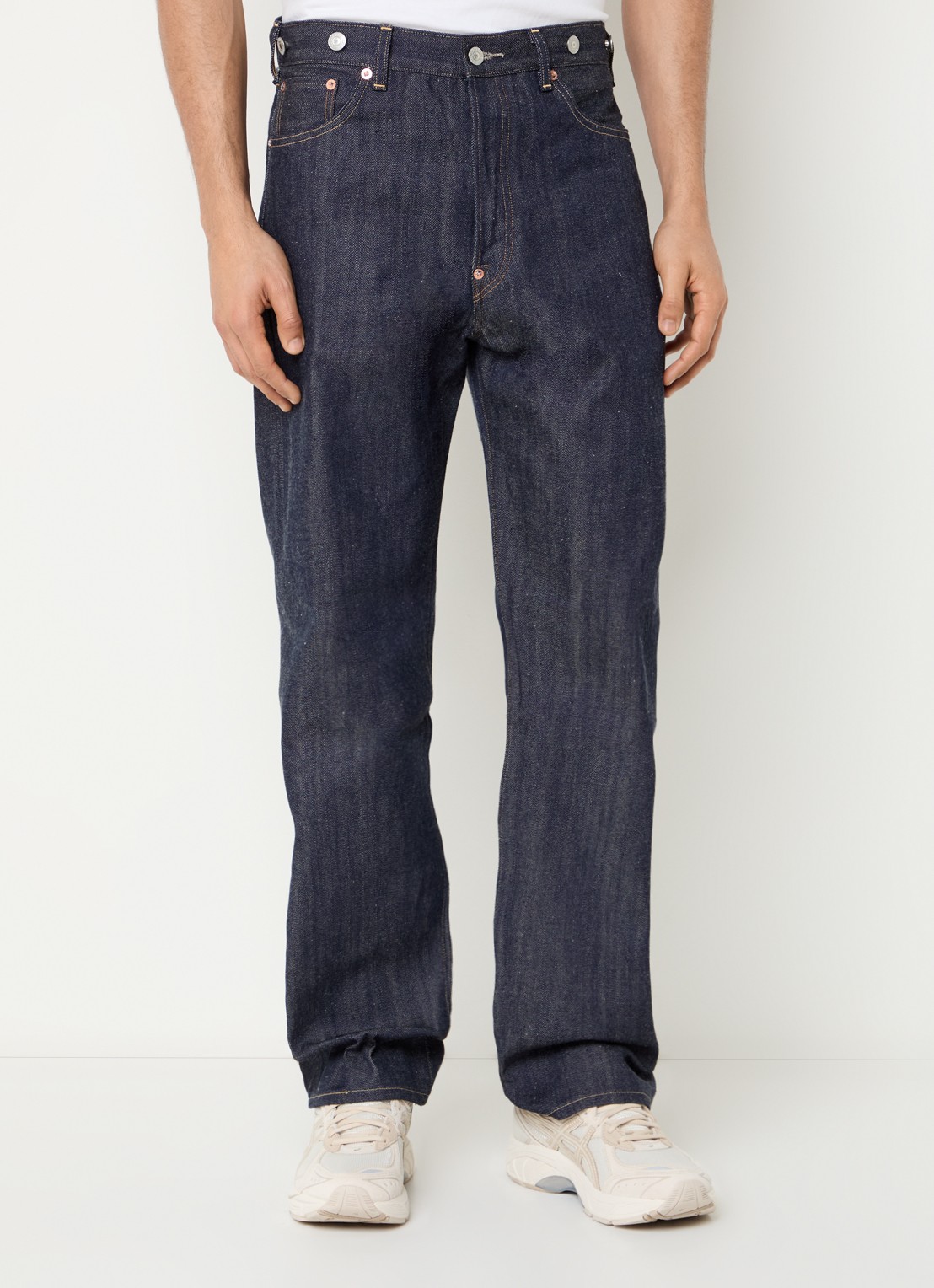 Levi's 501 straight leg jeans met donkere wassing - detail 3 indigo