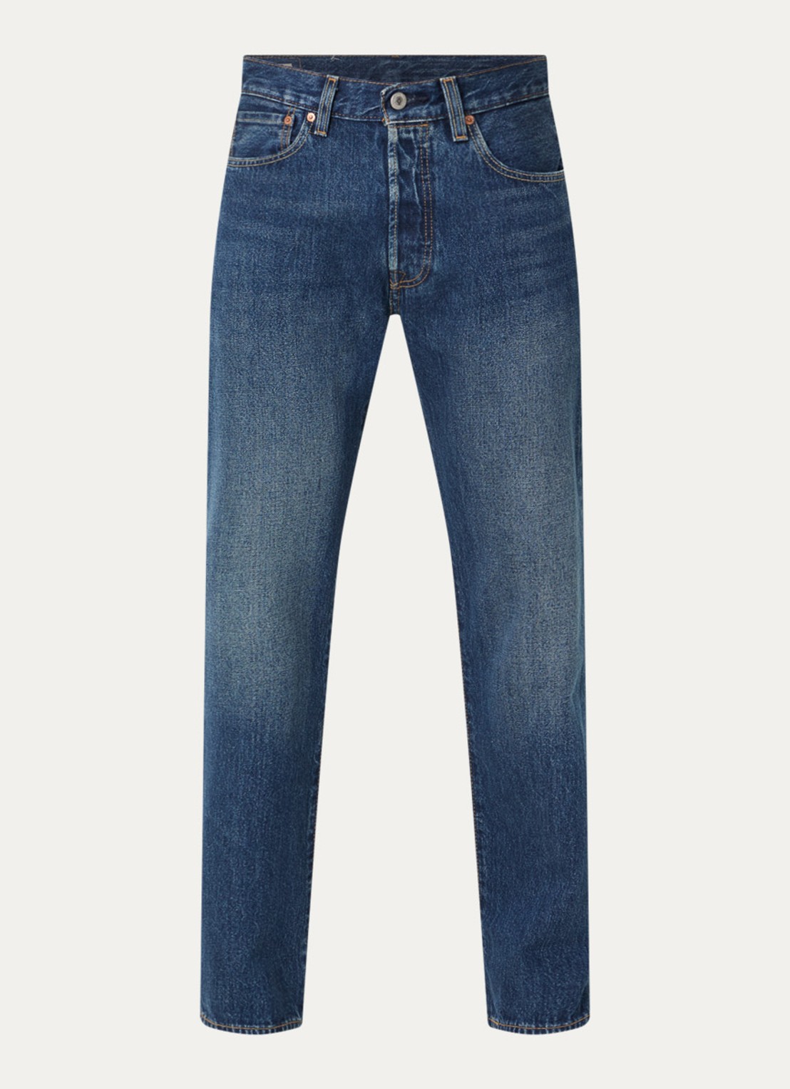 Levi's 501 straight leg jeans met donkere wassing - voorkant 4 indigo