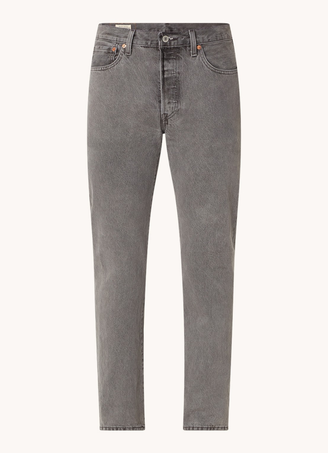Levi's 501 straight leg jeans met gekleurde wassing - voorkant 4 antraciet