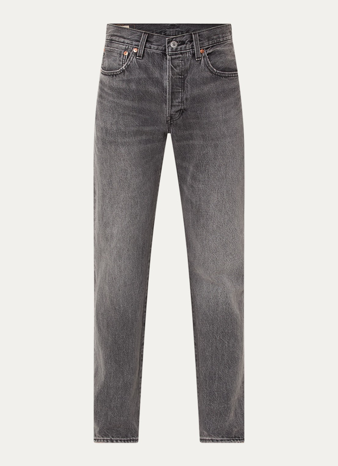 Levi's 501 straight leg jeans met gekleurde wassing - voorkant 4 donkergrijs