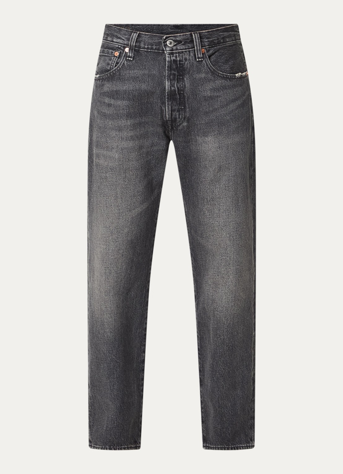 Levi's 501 straight leg jeans met gekleurde wassing - voorkant 4 middengrijs