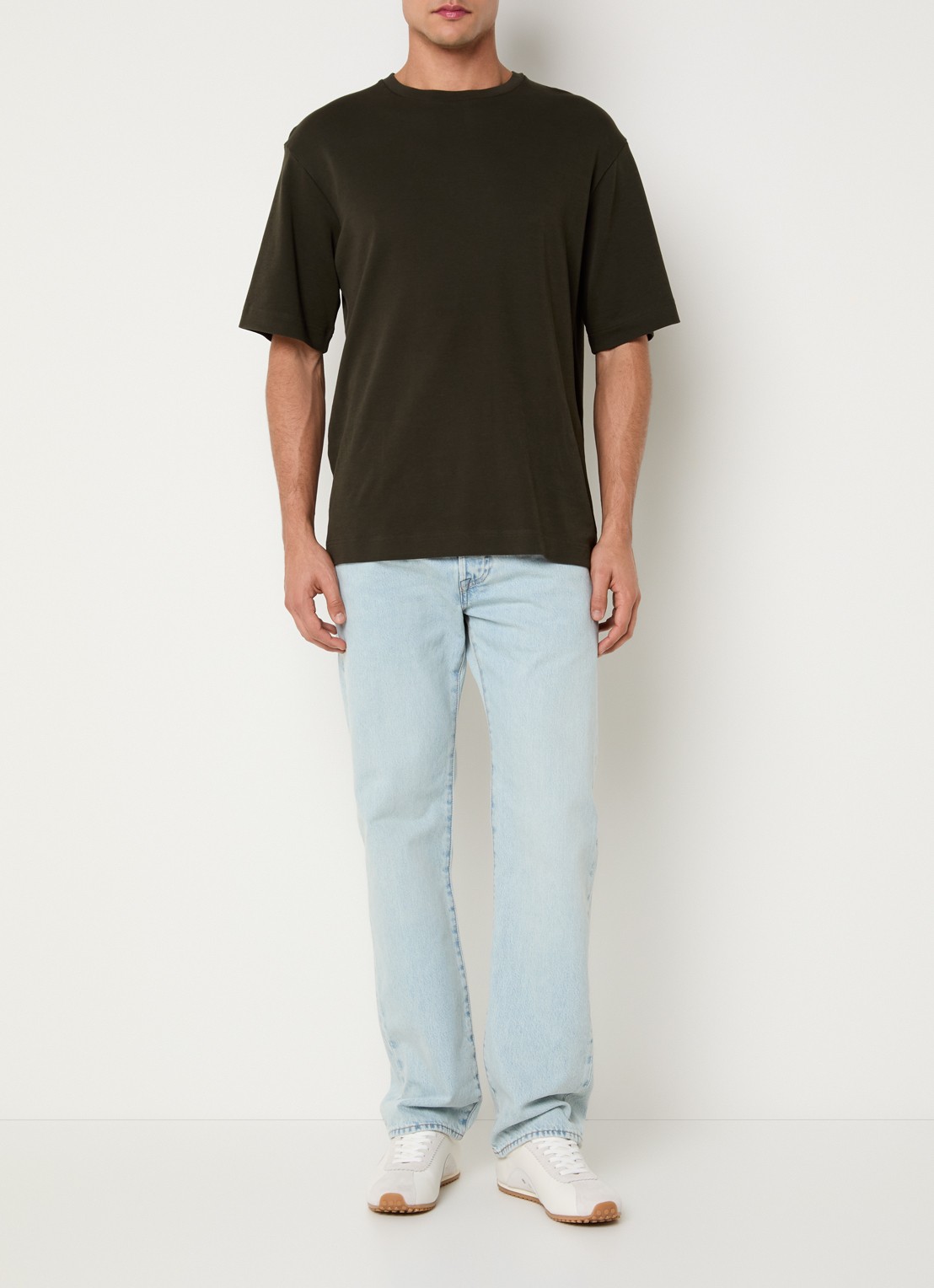 Levi's 501 straight leg jeans met lichte wassing - voorkant 5 indigo